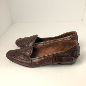Sesto Meucci Brown Patchwork Leather Loafers Sz 9
